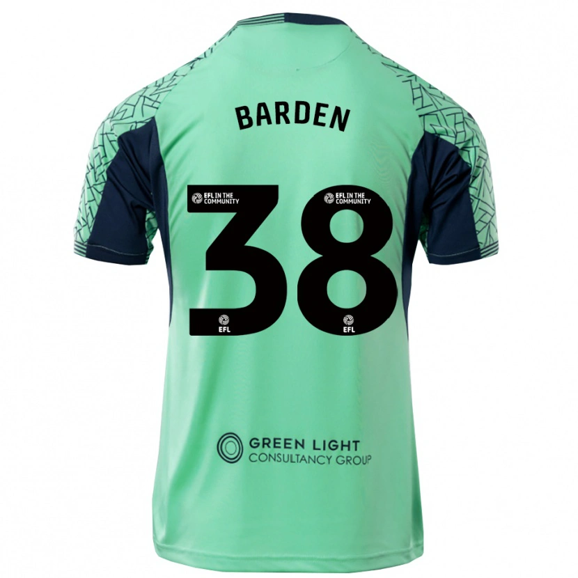 Danxen Men Daniel Barden #38 Aqua Black Goalkeeper Jersey 2025/26 T-Shirt