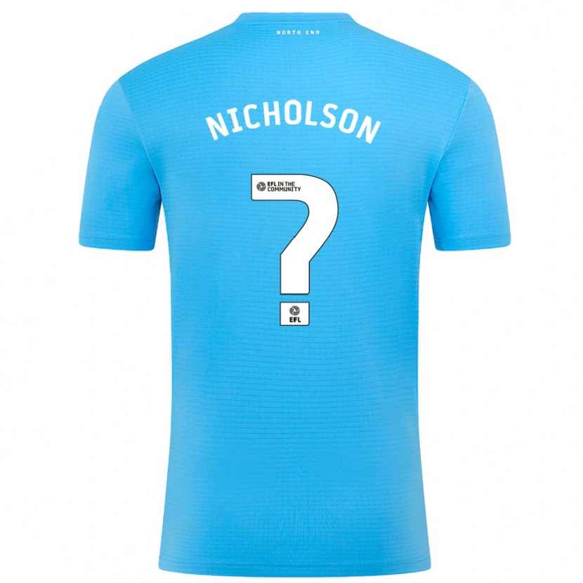 Danxen Men Joseph Nicholson #0 Blue White Goalkeeper Jersey 2025/26 T-Shirt
