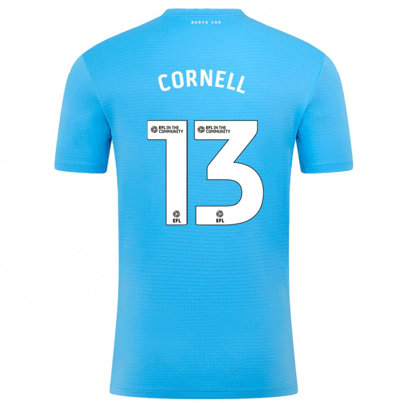 Danxen Men David Cornell #13 Blue White Goalkeeper Jersey 2025/26 T-Shirt