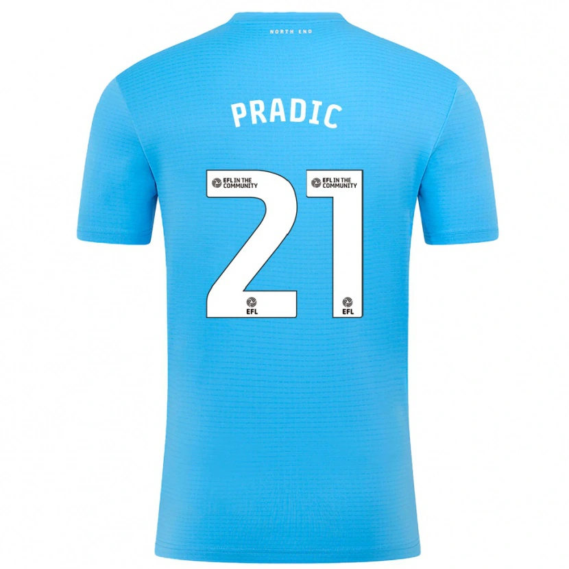 Danxen Men James Pradic #21 Blue White Goalkeeper Jersey 2025/26 T-Shirt