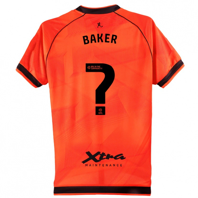Danxen Men Faye Baker #0 Orange Black Goalkeeper Jersey 2025/26 T-Shirt