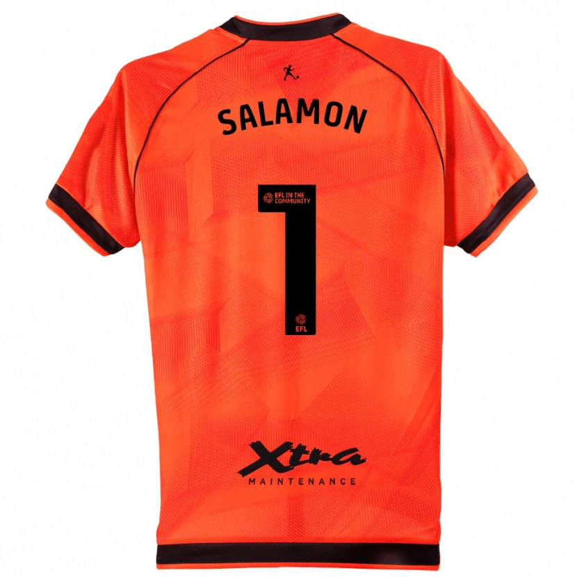 Danxen Men Matteo Salamon #1 Orange Black Goalkeeper Jersey 2025/26 T-Shirt