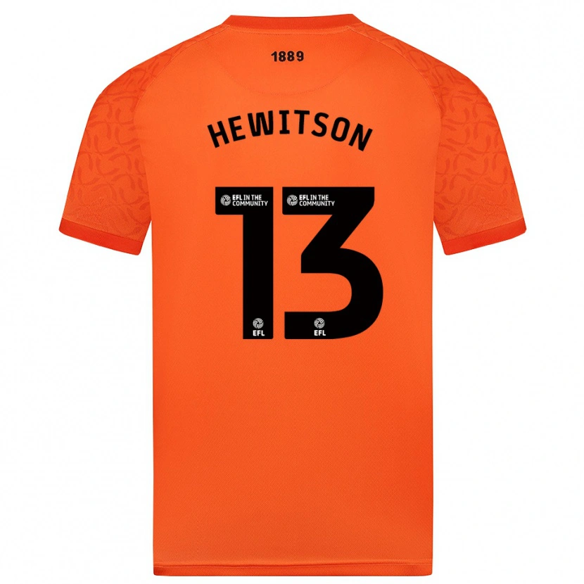 Danxen Men Coby Hewitson #13 Orange Black Goalkeeper Jersey 2025/26 T-Shirt