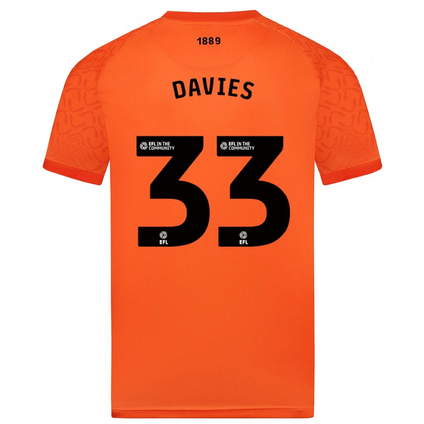 Danxen Men Bethan Davies #33 Orange Black Goalkeeper Jersey 2025/26 T-Shirt