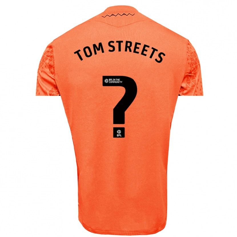 Danxen Men Tom Streets #0 Orange Black Goalkeeper Jersey 2025/26 T-Shirt