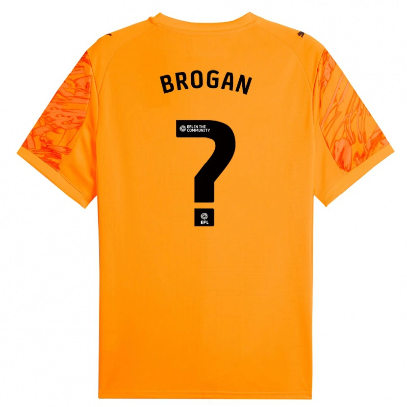 Danxen Men Adam Brogan #0 Orange Black Goalkeeper Jersey 2025/26 T-Shirt