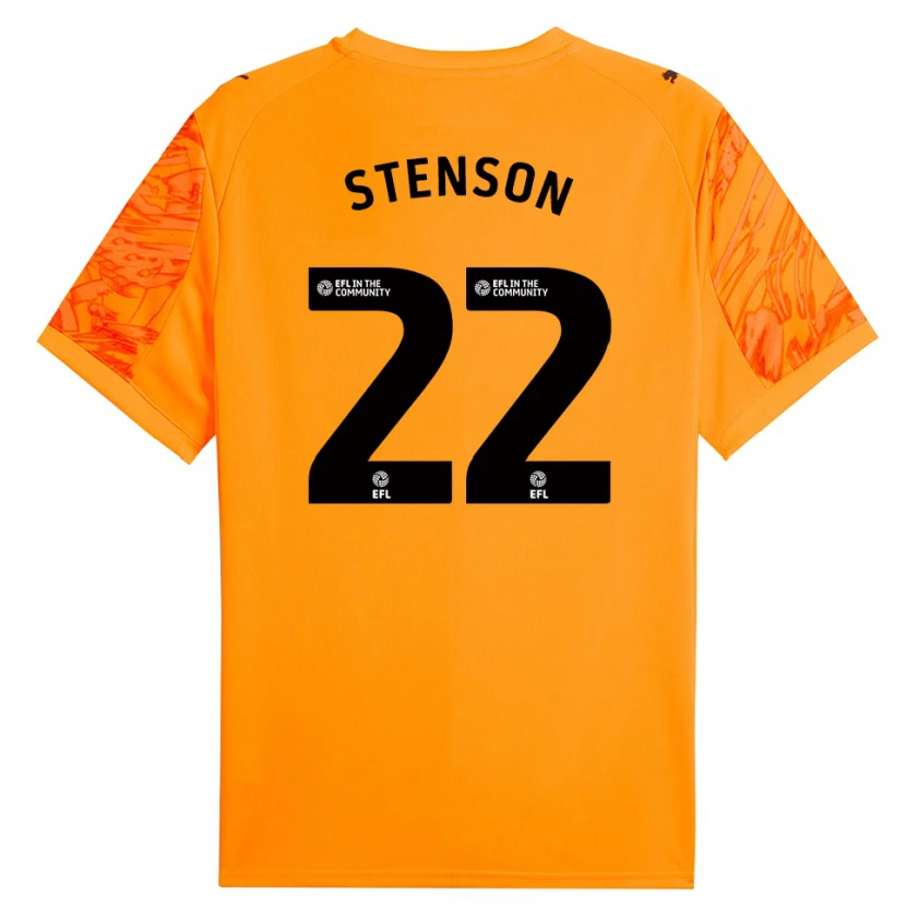 Danxen Men Fran Stenson #22 Orange Black Goalkeeper Jersey 2025/26 T-Shirt