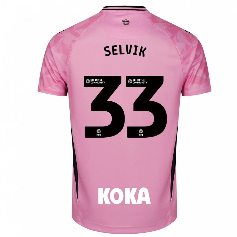 Danxen Men Egil Selvik #33 Light Pink Black Goalkeeper Jersey 2025/26 T-Shirt