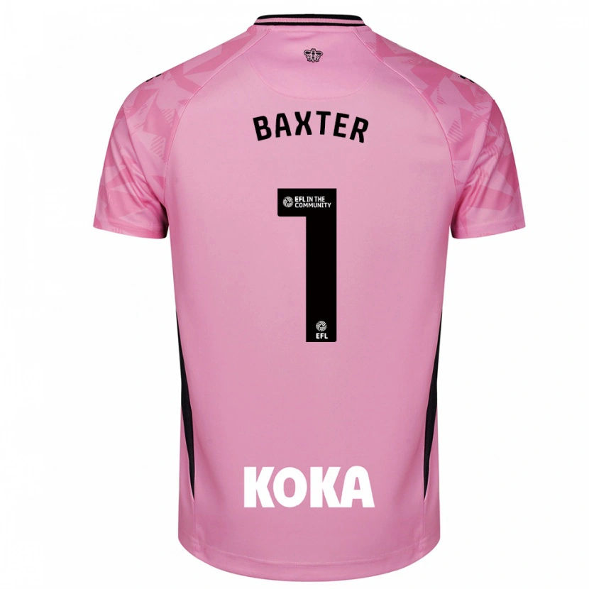Danxen Men Nathan Baxter #1 Light Pink Black Goalkeeper Jersey 2025/26 T-Shirt