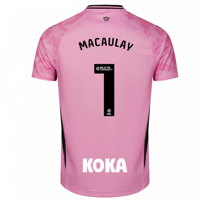 Danxen Men Jonathan Macaulay #1 Light Pink Black Goalkeeper Jersey 2025/26 T-Shirt