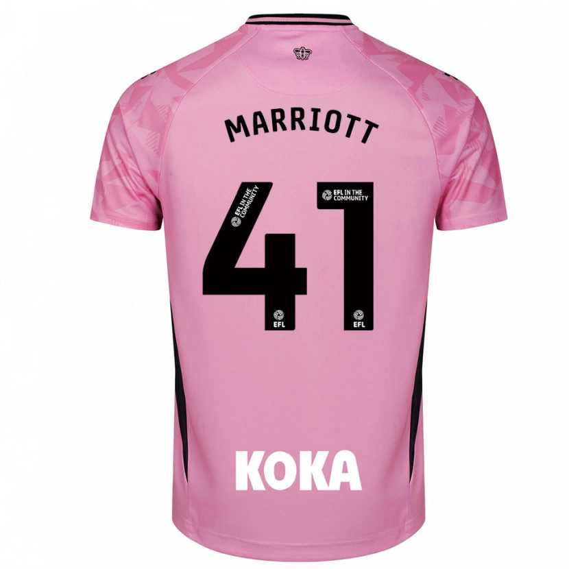 Danxen Men Alfie Marriott #41 Light Pink Black Goalkeeper Jersey 2025/26 T-Shirt
