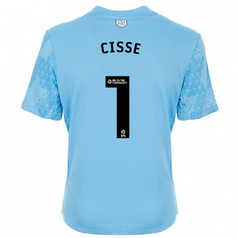 Danxen Men Ben Cisse #1 Sky Blue Black Goalkeeper Jersey 2025/26 T-Shirt