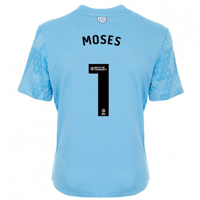 Danxen Men Maxwell Moses #1 Sky Blue Black Goalkeeper Jersey 2025/26 T-Shirt
