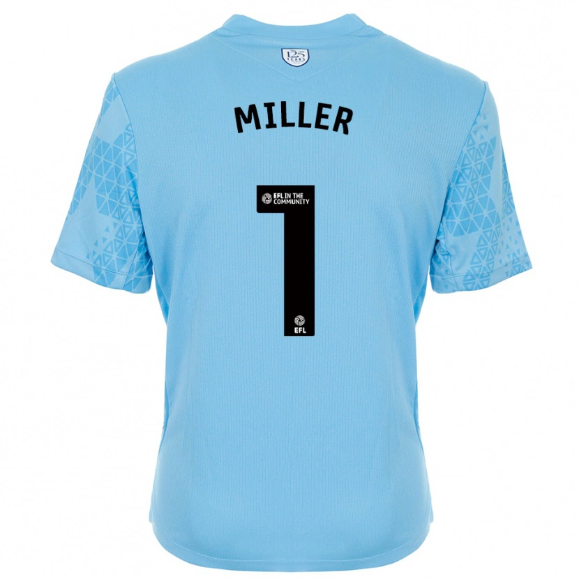Danxen Men Anna Miller #1 Sky Blue Black Goalkeeper Jersey 2025/26 T-Shirt