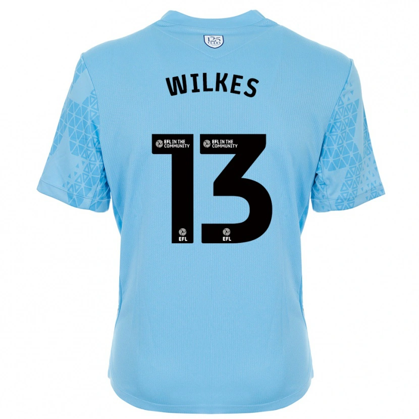 Danxen Men Liam Wilkes #13 Sky Blue Black Goalkeeper Jersey 2025/26 T-Shirt