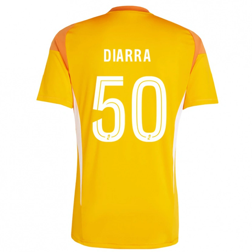 Danxen Men Lassine Diarra #50 Orange Red Goalkeeper Jersey 2025/26 T-Shirt