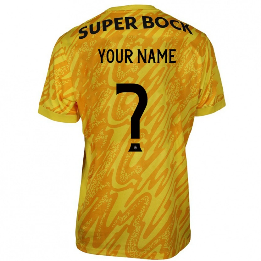 Danxen Men Sporting CP Yellow Orange Goalkeeper Jersey 2025/26 T-Shirt