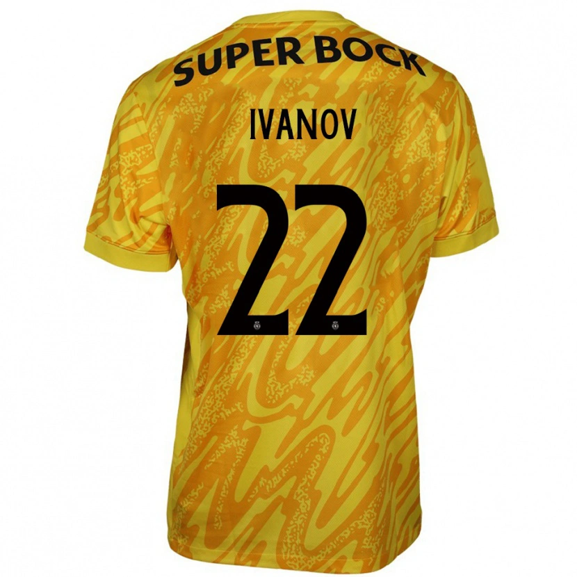 Danxen Men David Ivanov #22 Yellow Orange Goalkeeper Jersey 2025/26 T-Shirt
