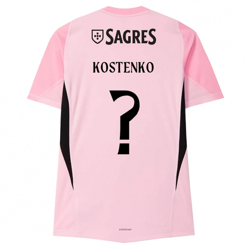Danxen Men Igor Kostenko #0 Pink Black Goalkeeper Jersey 2025/26 T-Shirt