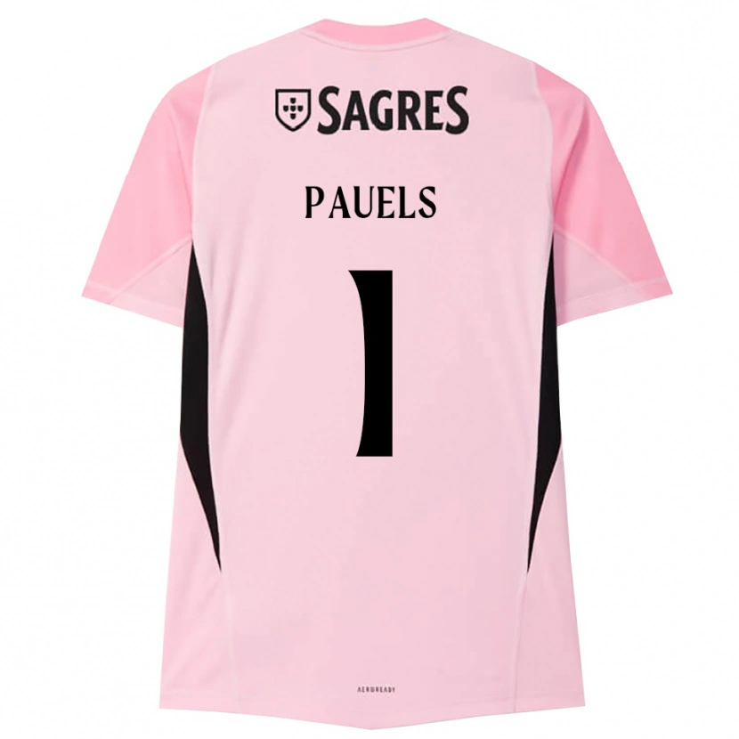 Danxen Men Lena Pauels #1 Pink Black Goalkeeper Jersey 2025/26 T-Shirt