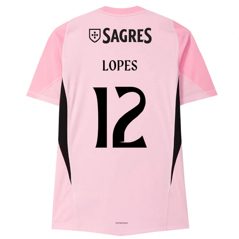 Danxen Men Leonardo Lopes #12 Pink Black Goalkeeper Jersey 2025/26 T-Shirt