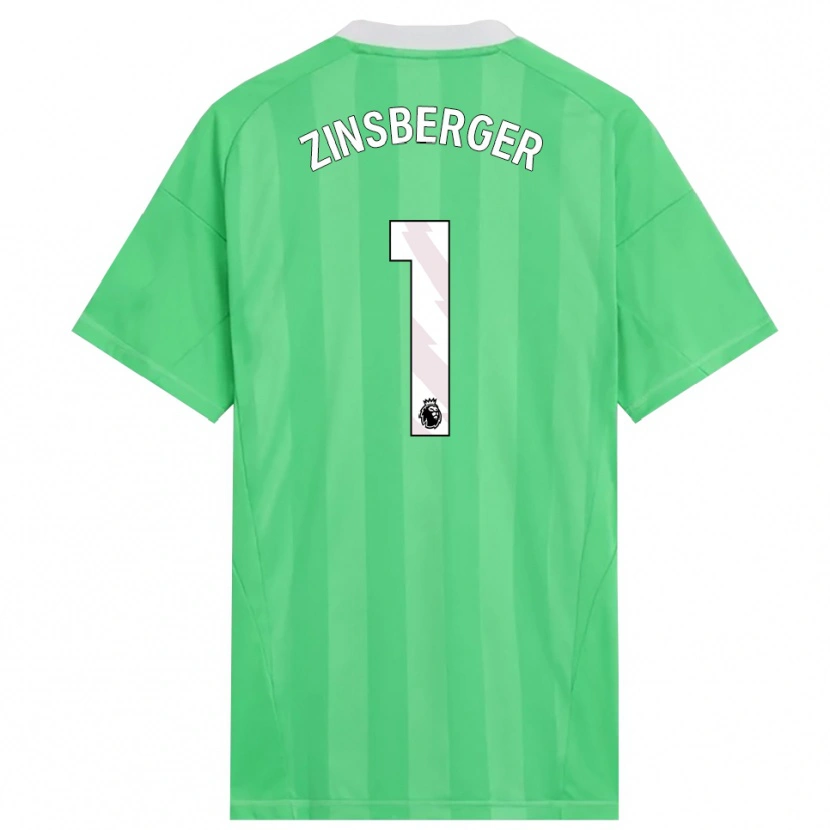Danxen Men Manuela Zinsberger #1 Light Green White Goalkeeper Jersey 2025/26 T-Shirt