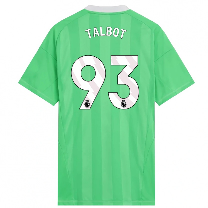 Danxen Men Jack Talbot #93 Light Green White Goalkeeper Jersey 2025/26 T-Shirt