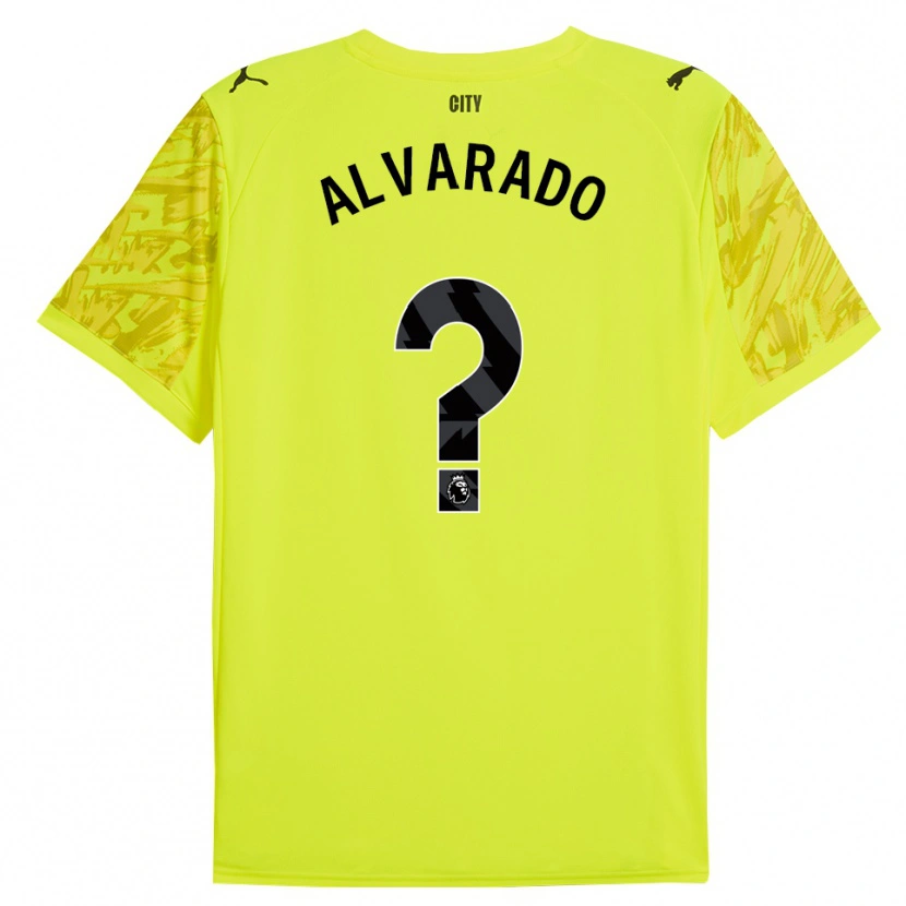 Danxen Men Lucas Alvarado #0 Yellow Orange Black Goalkeeper Jersey 2025/26 T-Shirt