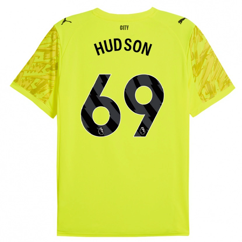 Danxen Men Max Hudson #69 Yellow Orange Black Goalkeeper Jersey 2025/26 T-Shirt