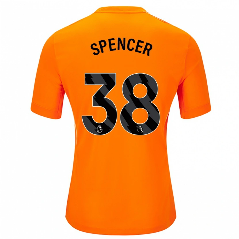 Danxen Men Becky Spencer #38 Orange Black Goalkeeper Jersey 2025/26 T-Shirt