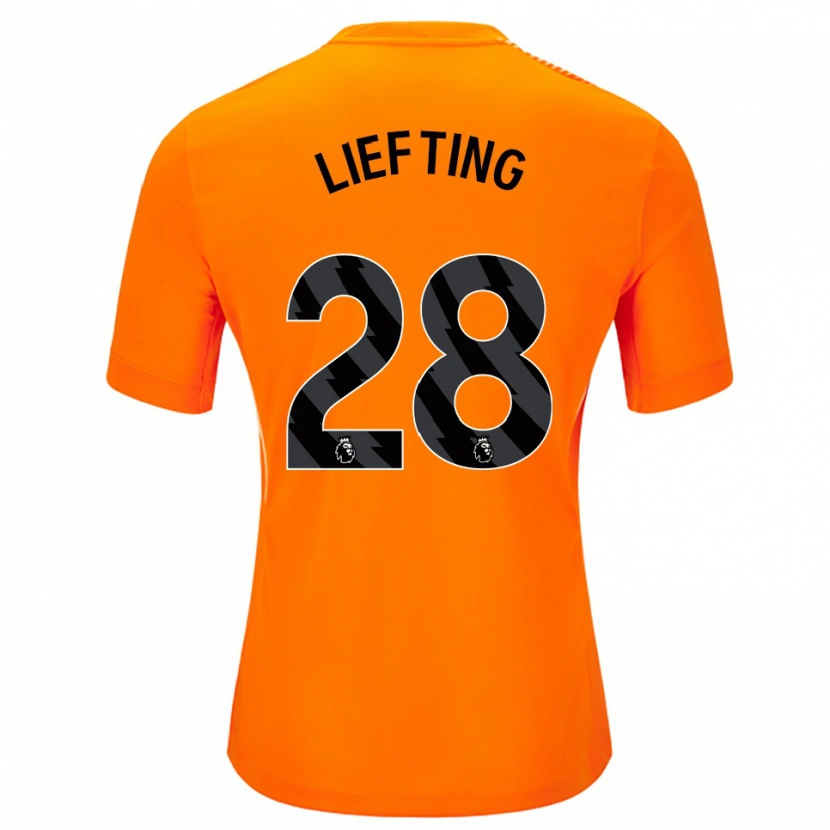 Danxen Men Femke Liefting #28 Orange Black Goalkeeper Jersey 2025/26 T-Shirt