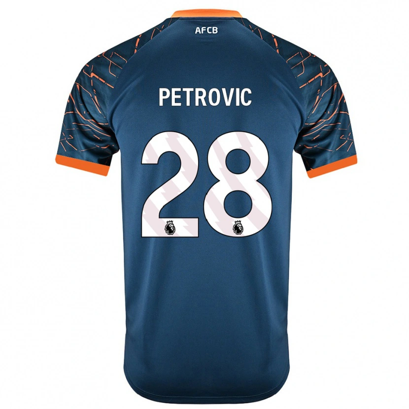 Danxen Men Djordje Petrovic #28 Dark Slate Blue Goalkeeper Jersey 2025/26 T-Shirt