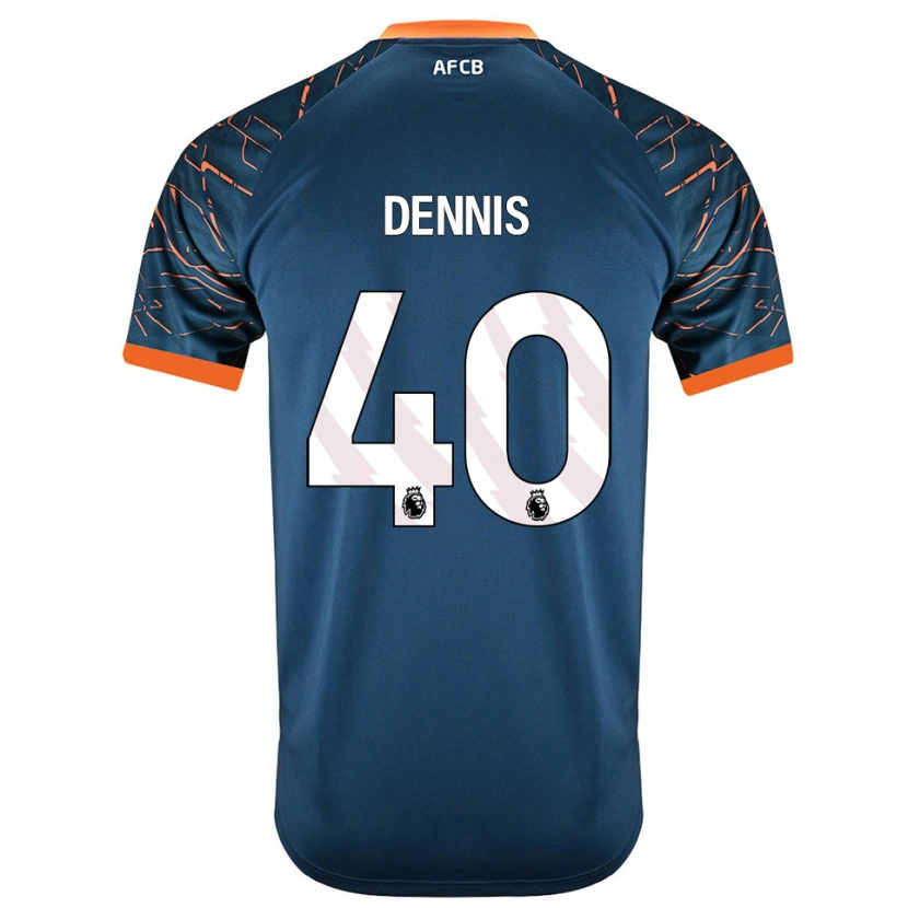 Danxen Men Will Dennis #40 Dark Slate Blue Goalkeeper Jersey 2025/26 T-Shirt