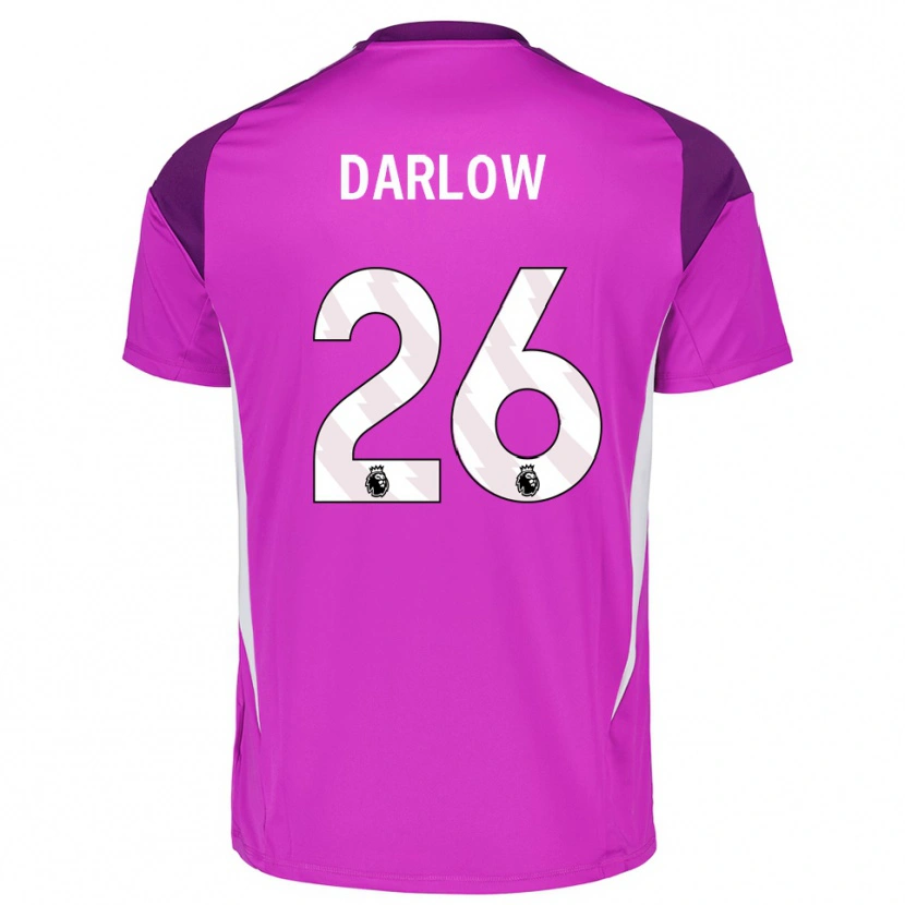 Danxen Men Karl Darlow #26 Purple White Goalkeeper Jersey 2025/26 T-Shirt