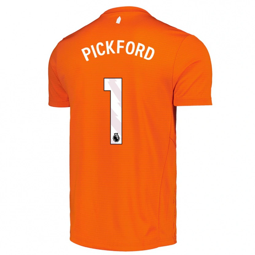 Danxen Men Jordan Pickford #1 Orange Black Goalkeeper Jersey 2025/26 T-Shirt