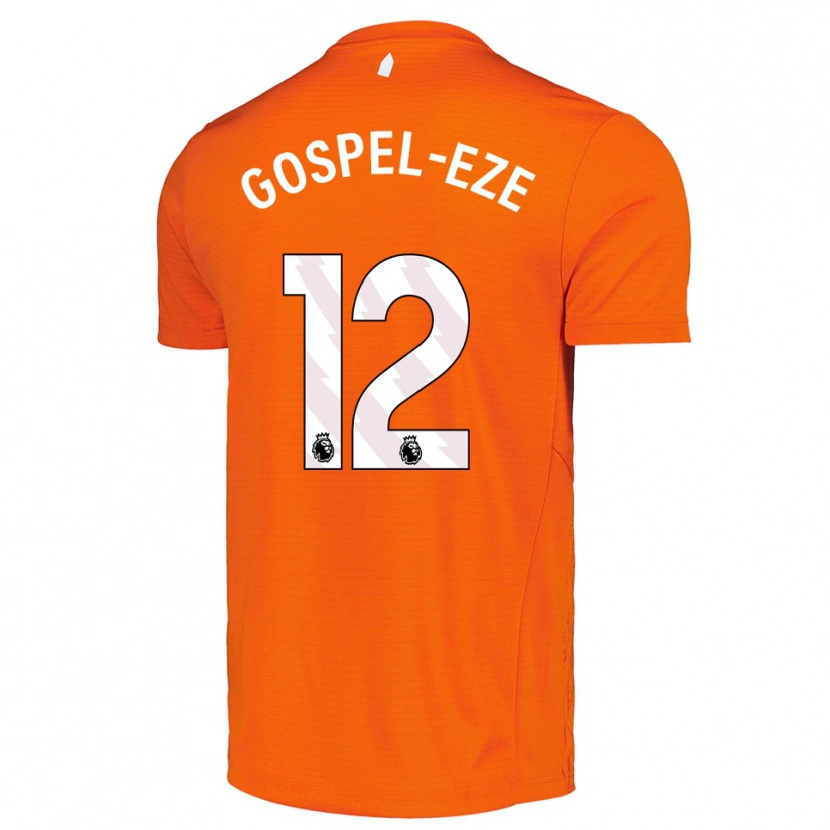 Danxen Men Goodness Gospel-Eze #12 Orange Black Goalkeeper Jersey 2025/26 T-Shirt
