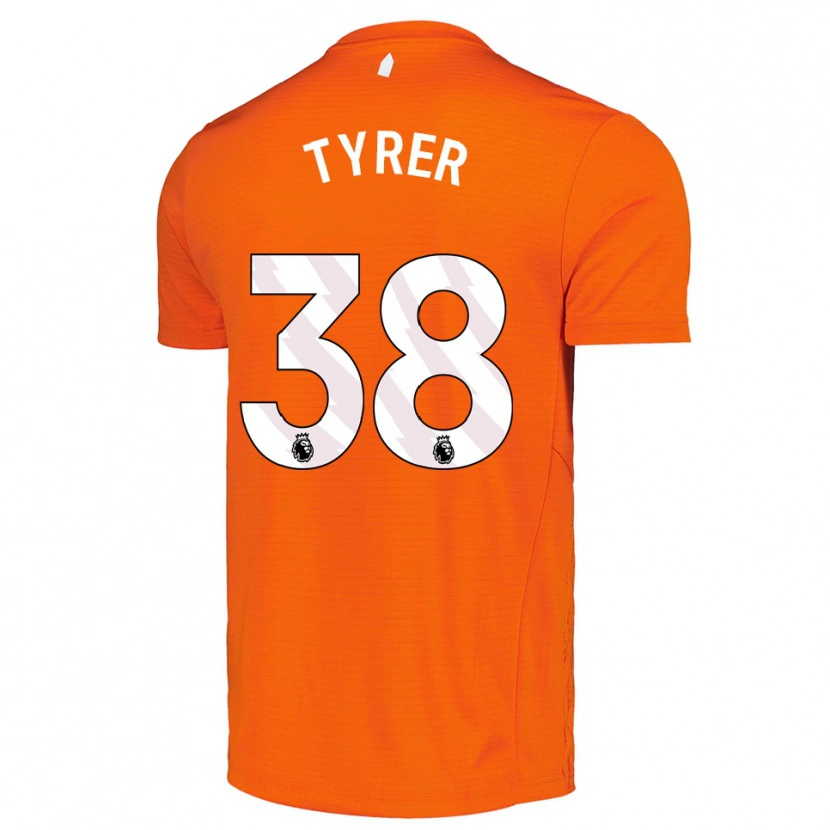 Danxen Men Harry Tyrer #38 Orange Black Goalkeeper Jersey 2025/26 T-Shirt