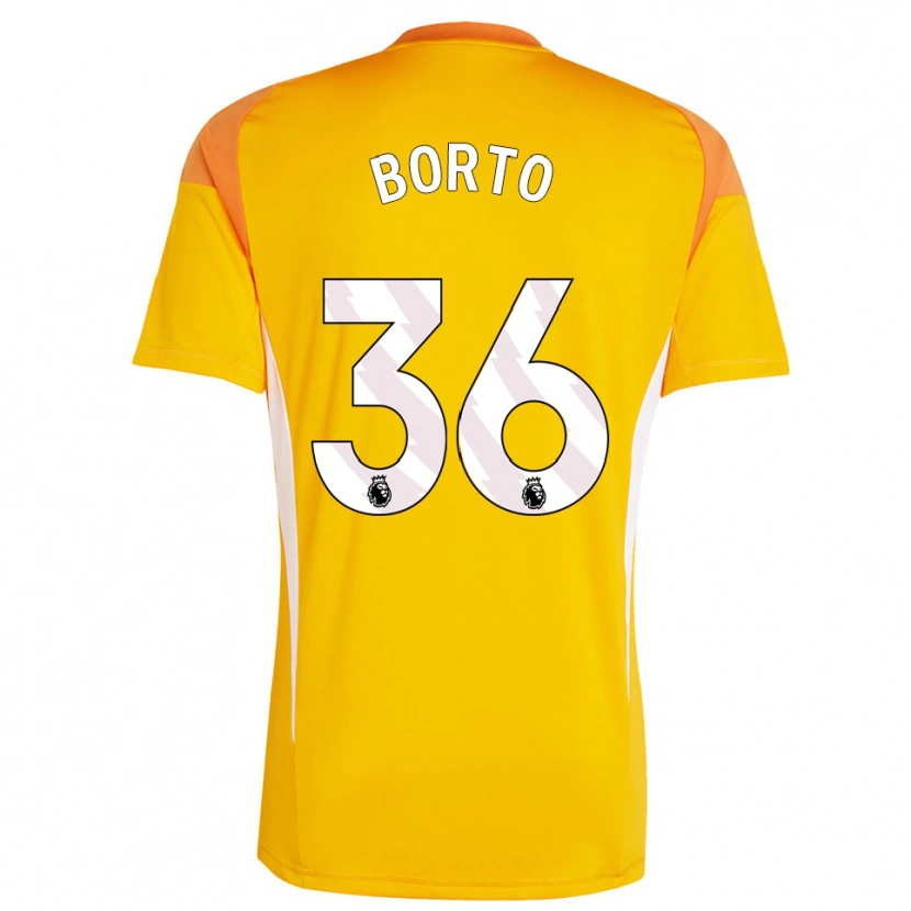 Danxen Men Alex Borto #36 Orange White Goalkeeper Jersey 2025/26 T-Shirt