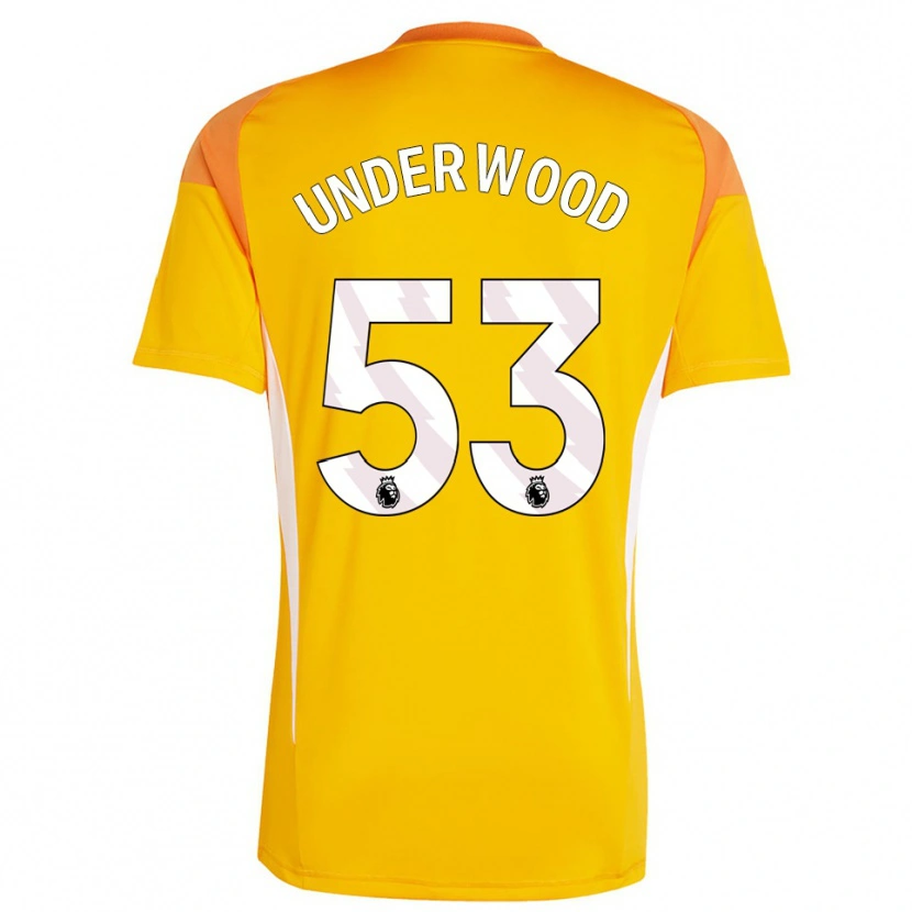 Danxen Men Marco Underwood #53 Orange White Goalkeeper Jersey 2025/26 T-Shirt