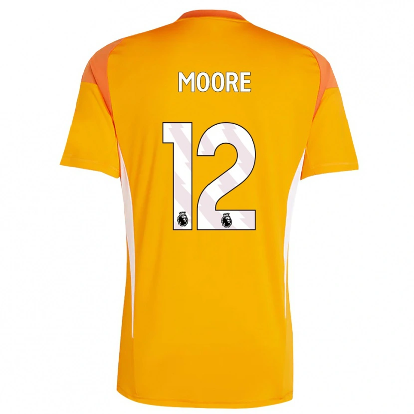 Danxen Men Daniel Moore #12 Orange White Goalkeeper Jersey 2025/26 T-Shirt