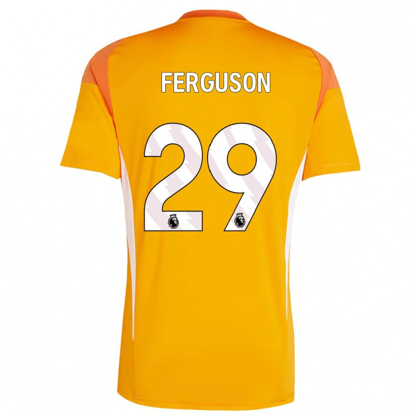 Danxen Men Georgie Ferguson #29 Orange White Goalkeeper Jersey 2025/26 T-Shirt