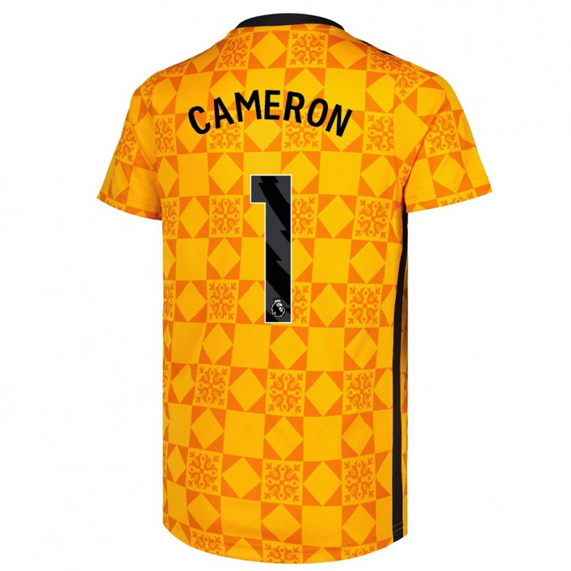 Danxen Men Dan Cameron #1 Yellow Black Goalkeeper Jersey 2025/26 T-Shirt