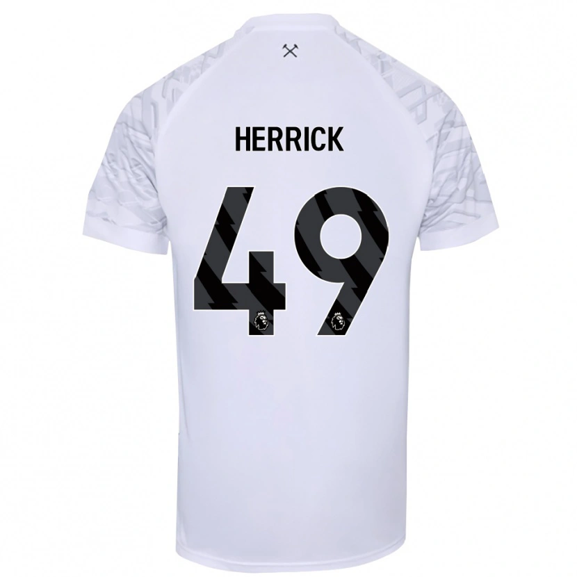 Danxen Men Finlay Herrick #49 White Black Goalkeeper Jersey 2025/26 T-Shirt