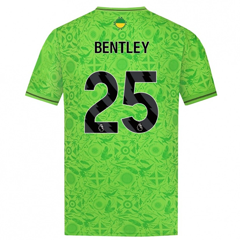 Danxen Men Daniel Bentley #25 Green Black Goalkeeper Jersey 2025/26 T-Shirt