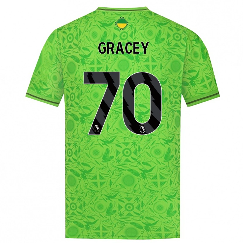 Danxen Men Josh Gracey #70 Green Black Goalkeeper Jersey 2025/26 T-Shirt