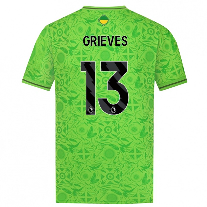 Danxen Men Xander Grieves #13 Green Black Goalkeeper Jersey 2025/26 T-Shirt