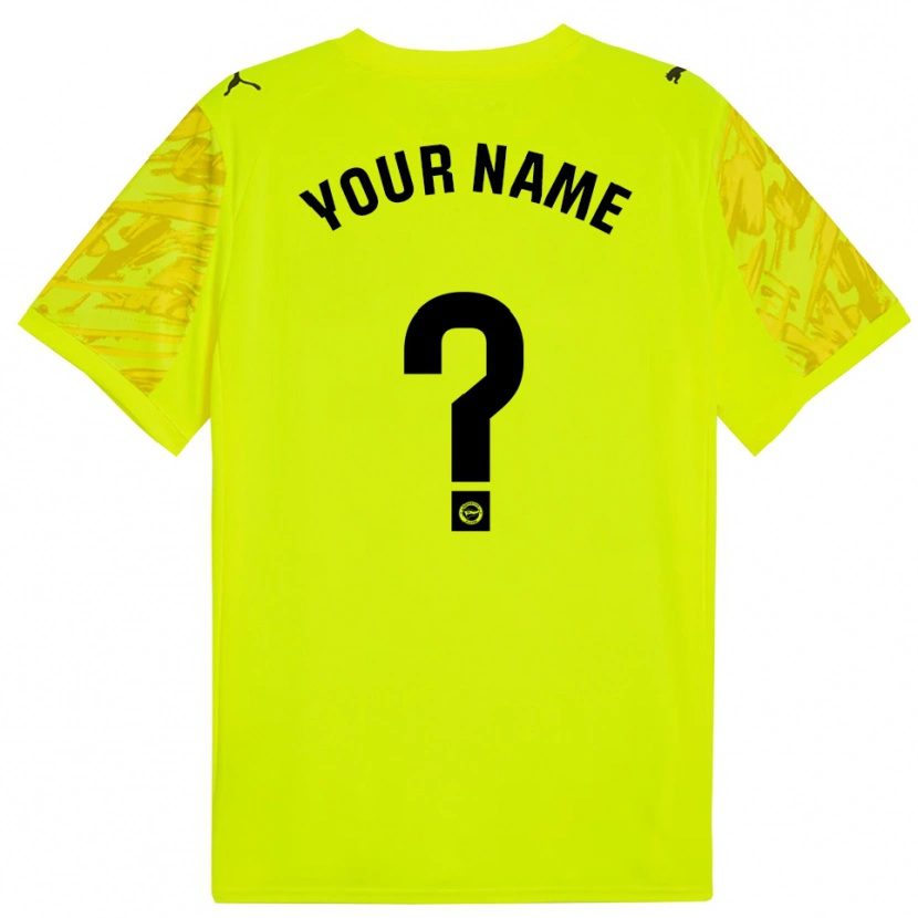 Danxen Men Deportivo Alaves Yellow Black Goalkeeper Jersey 2025/26 T-Shirt