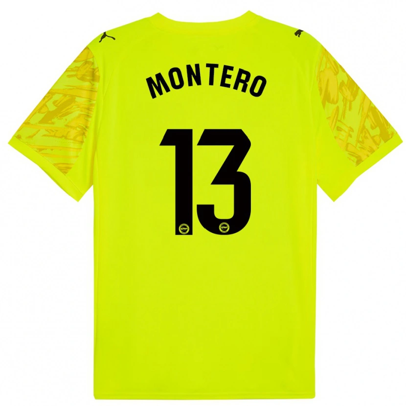 Danxen Men Rubén Montero #13 Yellow Black Goalkeeper Jersey 2025/26 T-Shirt
