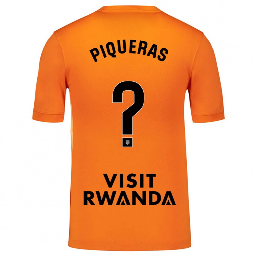 Danxen Men Diego Piqueras #0 Orange Black Goalkeeper Jersey 2025/26 T-Shirt