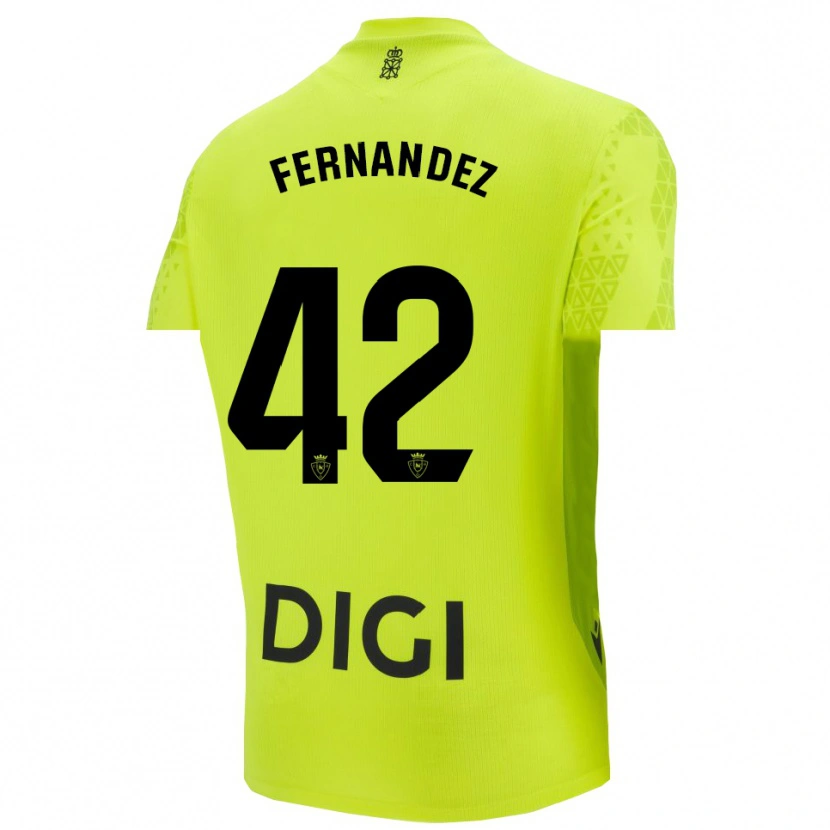 Danxen Men Rafa Fernández #42 Fluorescent Green Goalkeeper Jersey 2025/26 T-Shirt